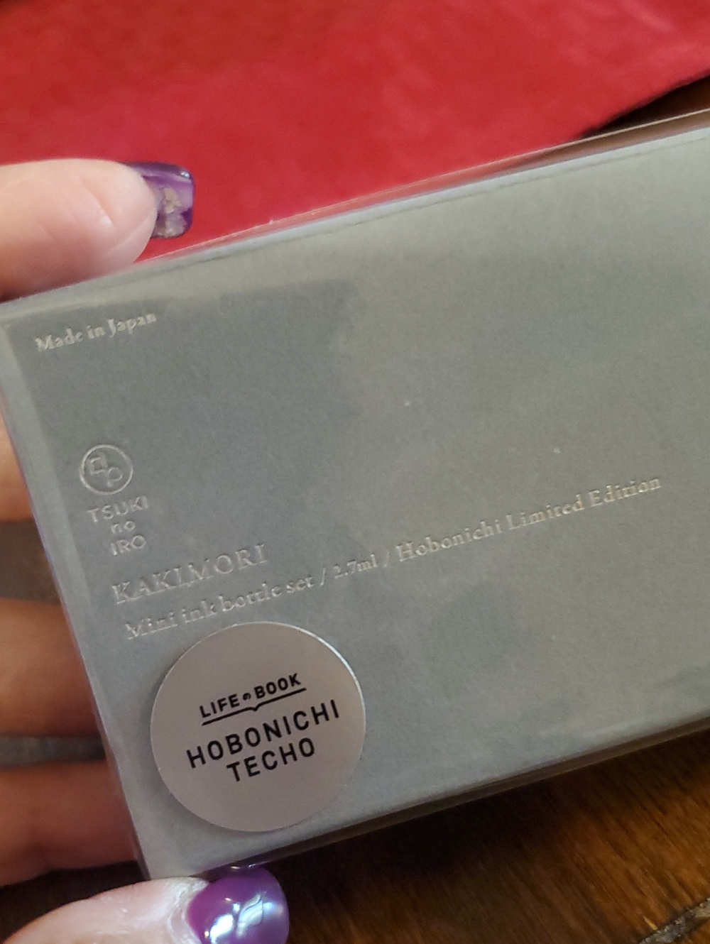 Kakimori x Hobonichi Techo Mini Ink Bottle Set - Silver